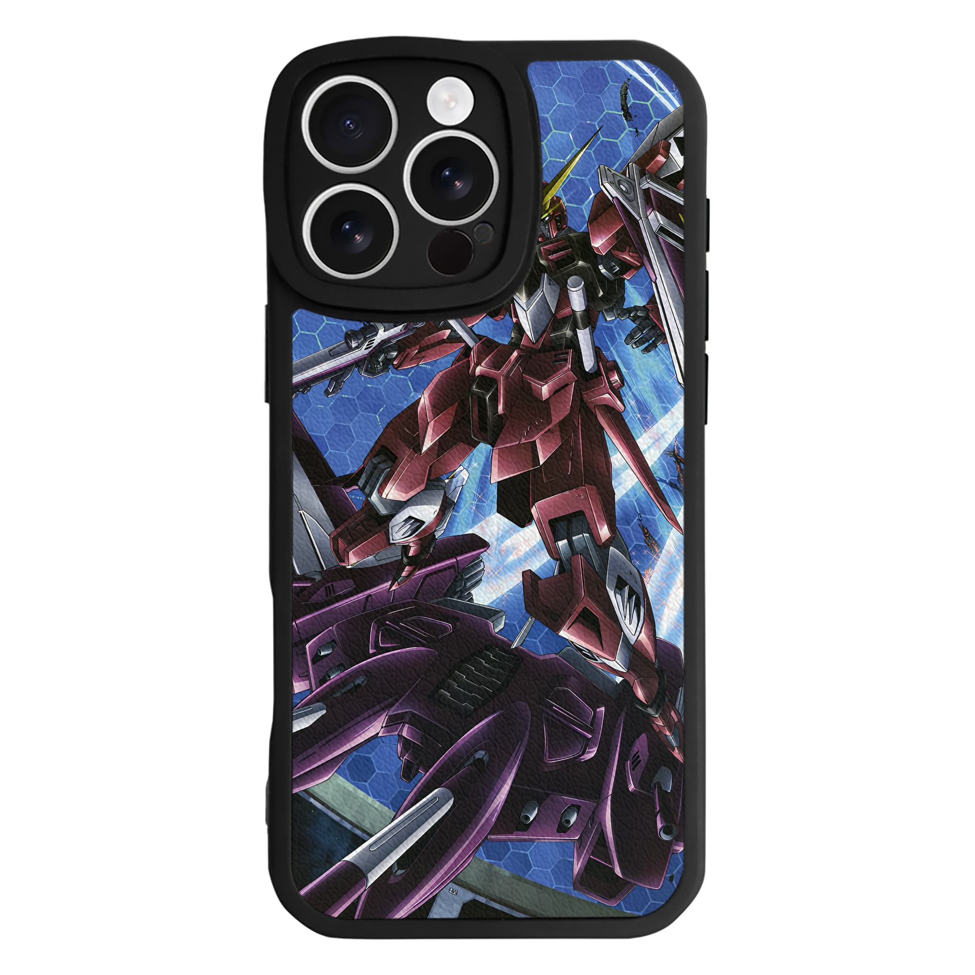 （画像用） 機動戦士ガンダム Mobile Suit Gundam 【iPhone 16シリーズ対応】シリコンスマホケース（レザー調） 材質：シリコン